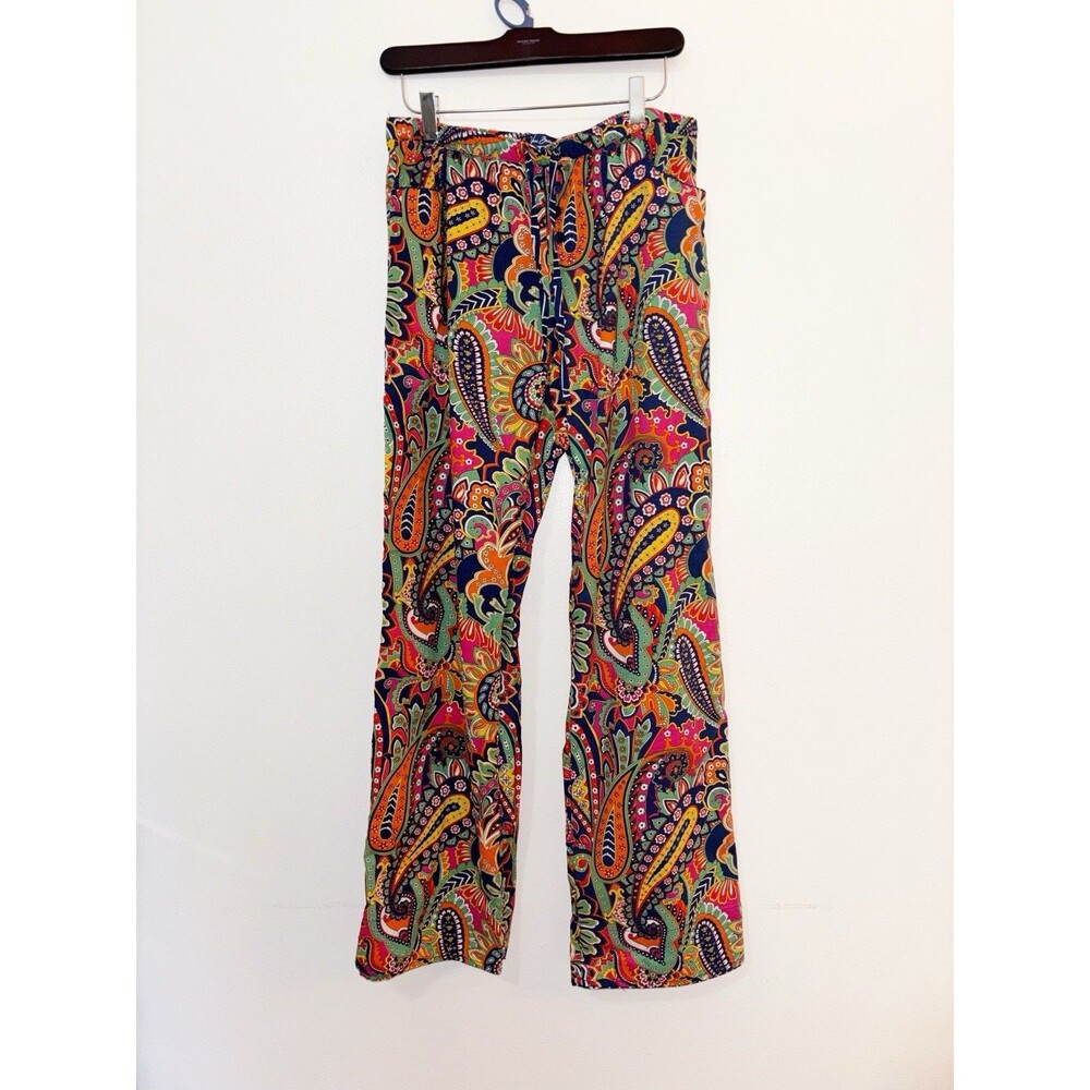 Vera Bradley Paisley Colorful Cotton Pajama Bottoms Medium